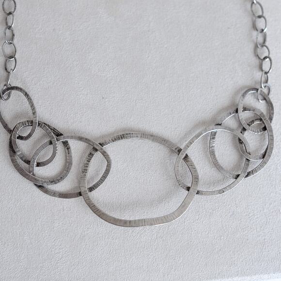 Silpada 'Pop the Bubbly' N2450 Bib Necklace Retired Sterling Silver 925 18" - Picture 4 of 8